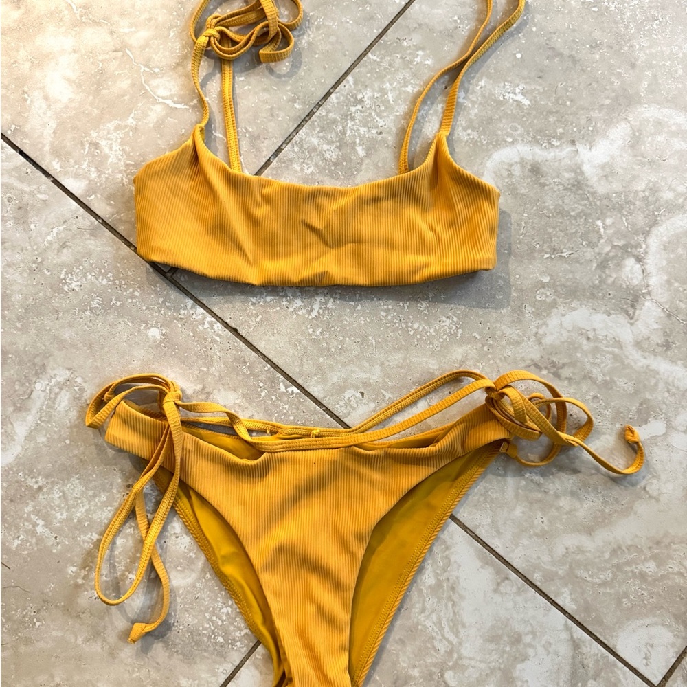 Daily Drills Yellow Bikini Set